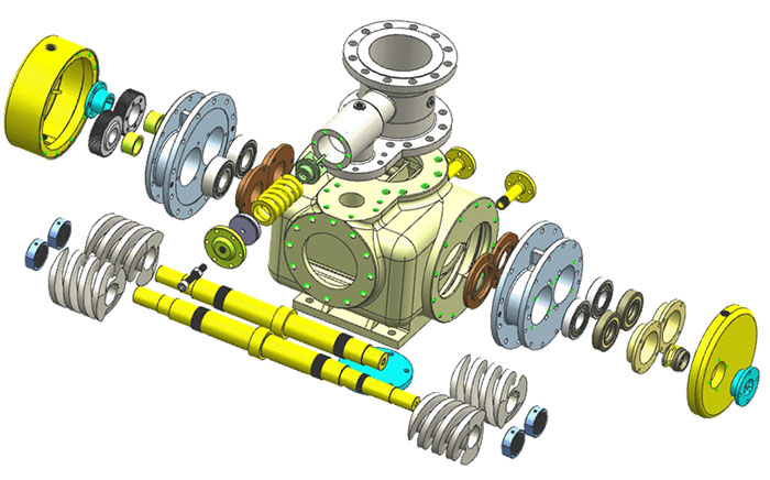 雙螺杆(gan)泵結構圖(tu)